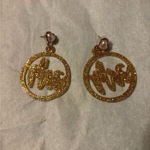 Celebrate Together Mrs earrings wore once